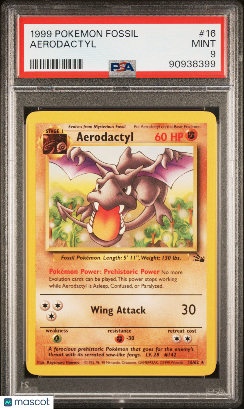 1999 Pokemon Fossil PokéMon TCG Aerodactyl