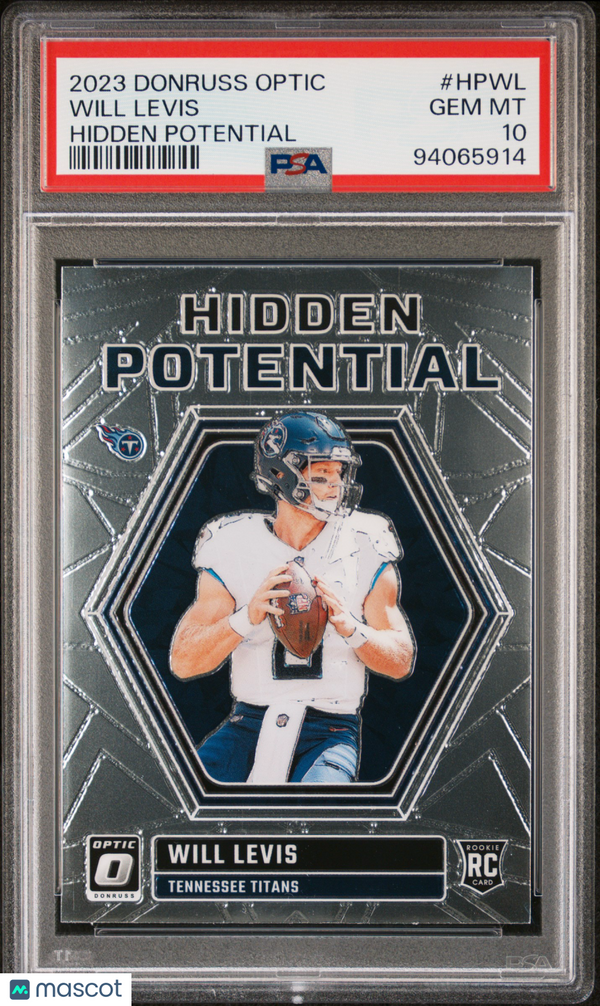 2023 Panini Donruss Optic Hidden Potential Will Levis #HPWL PSA 10 Football