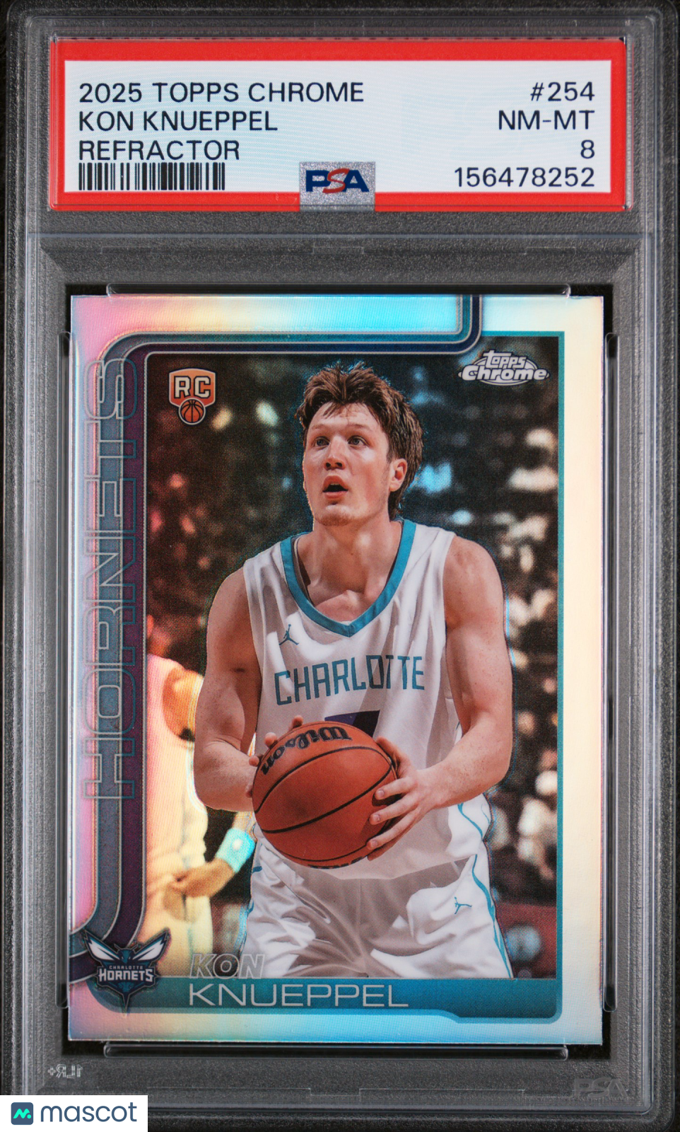 2025 Topps Chrome Kon Knueppel Refractor #254 PSA 8