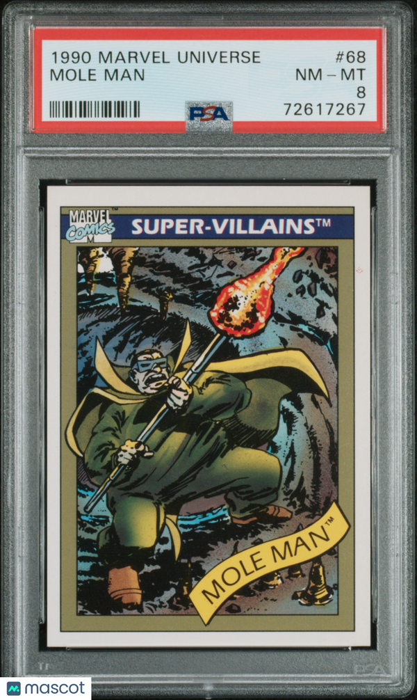 1990 Marvel Mole Man #68 PSA 8