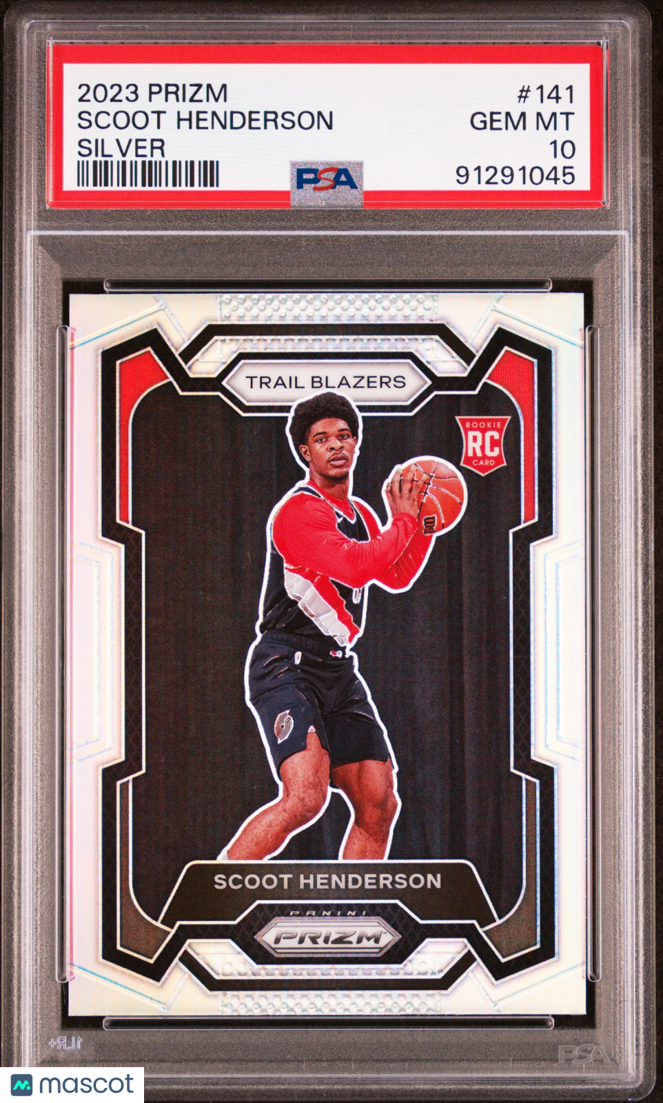 2023 Panini Prizm Scoot Henderson Silver #141 PSA 10