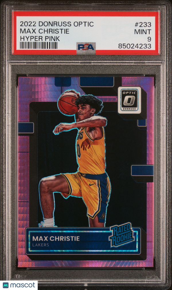 2022 Panini Donruss Optic Max Christie #233 PSA 9 Basketball