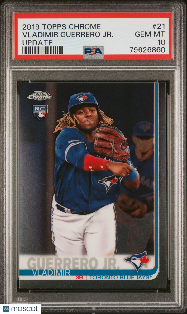 2019 Topps Chrome Update Rookie Vladimir Guerrero JR. #21 PSA 10 Baseball