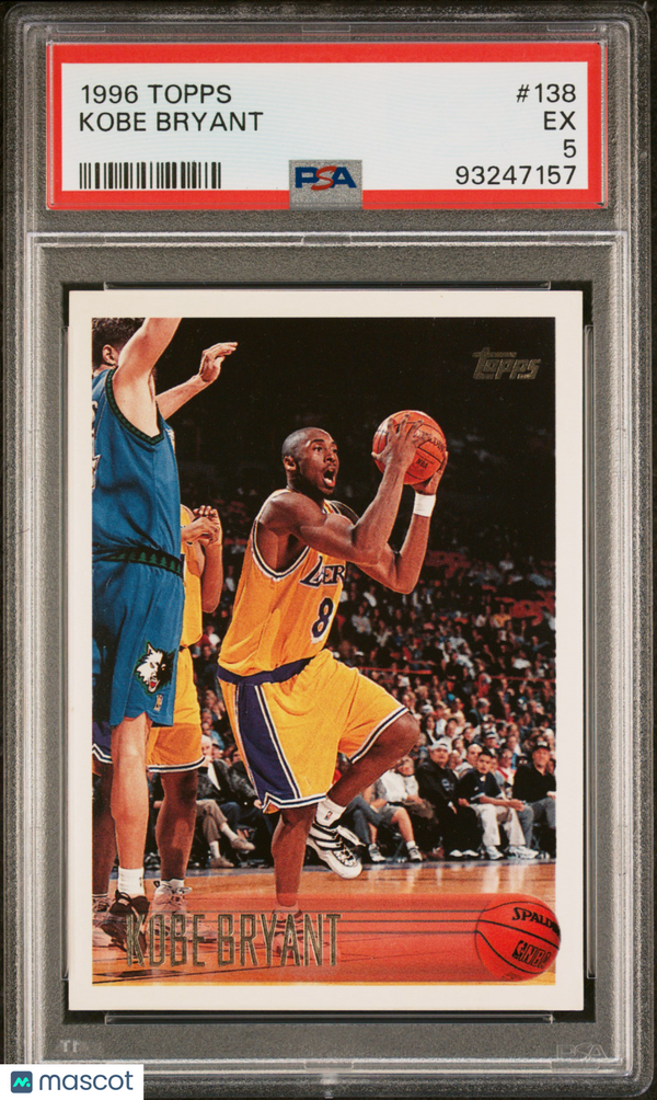 1996 Topps Kobe Bryant #138 PSA 5