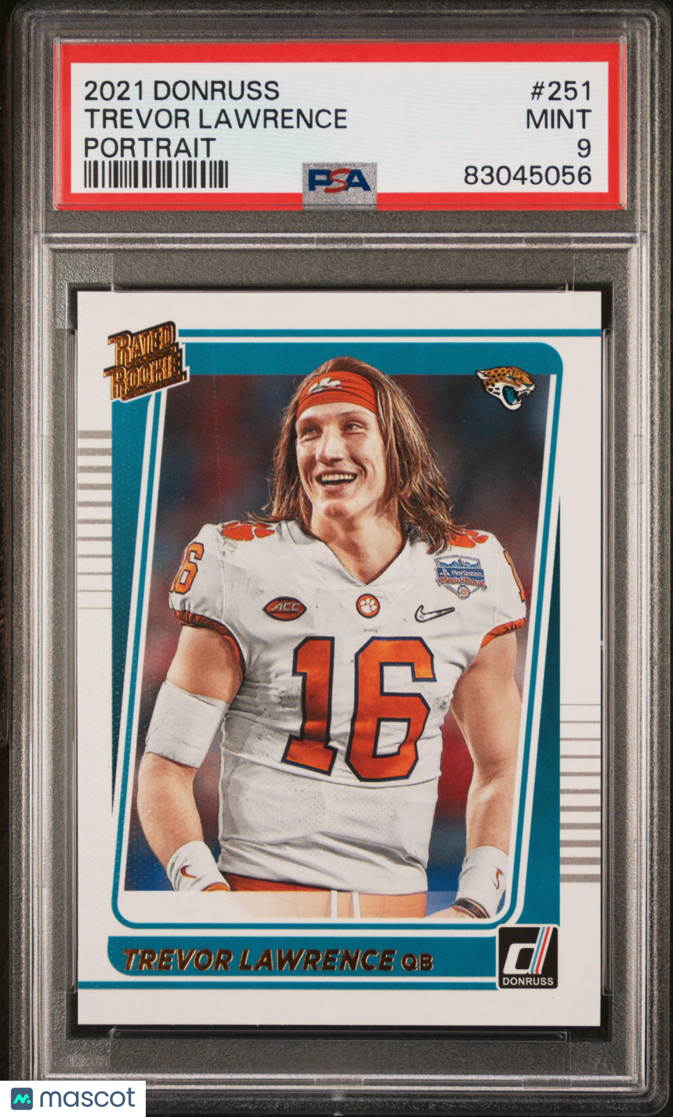 2021 Donruss Trevor Lawrence Portrait Rookie #251 PSA 9 Jacksonville Jaguars