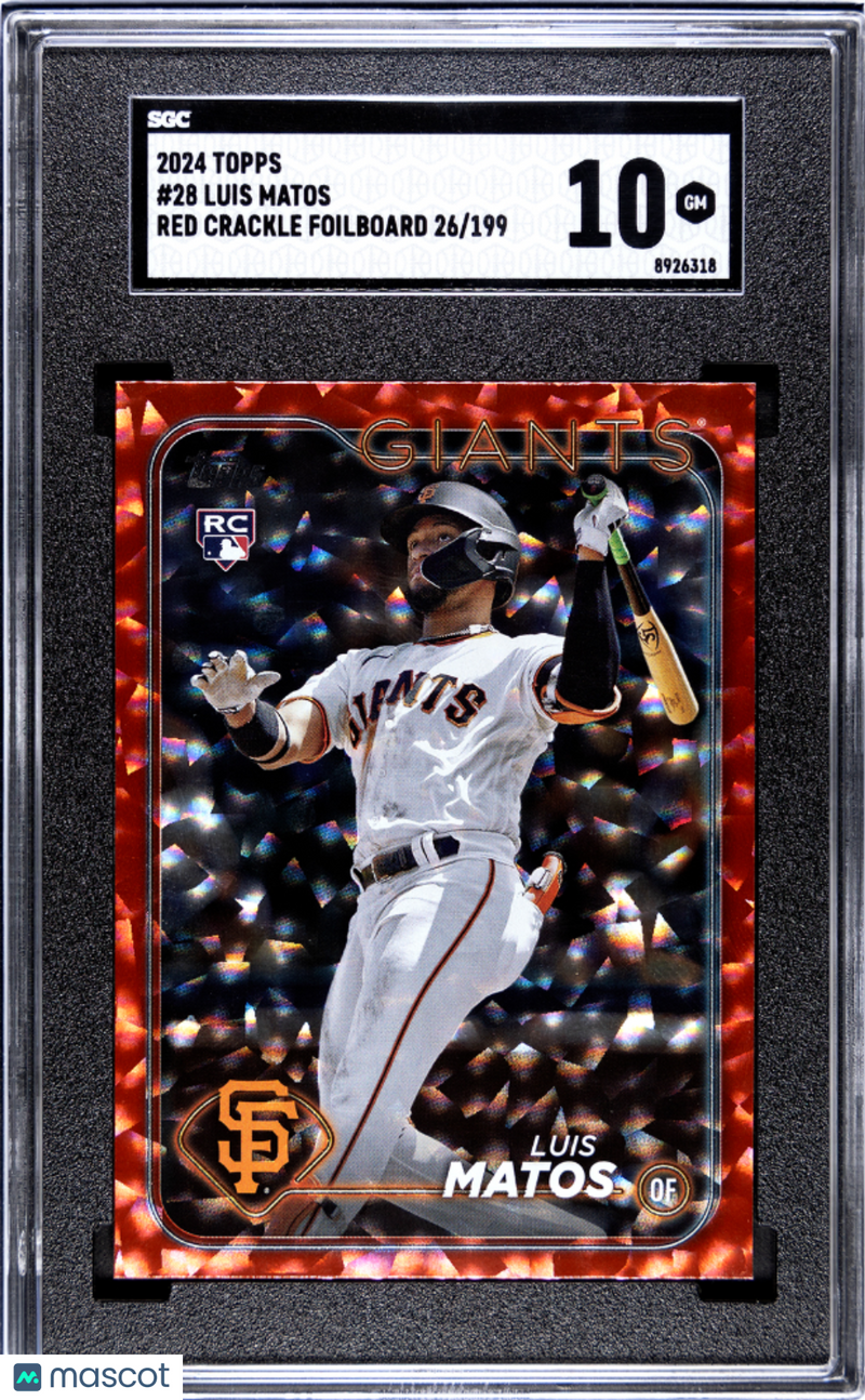 2024 Topps Luis Matos Red Crackle Foilboard