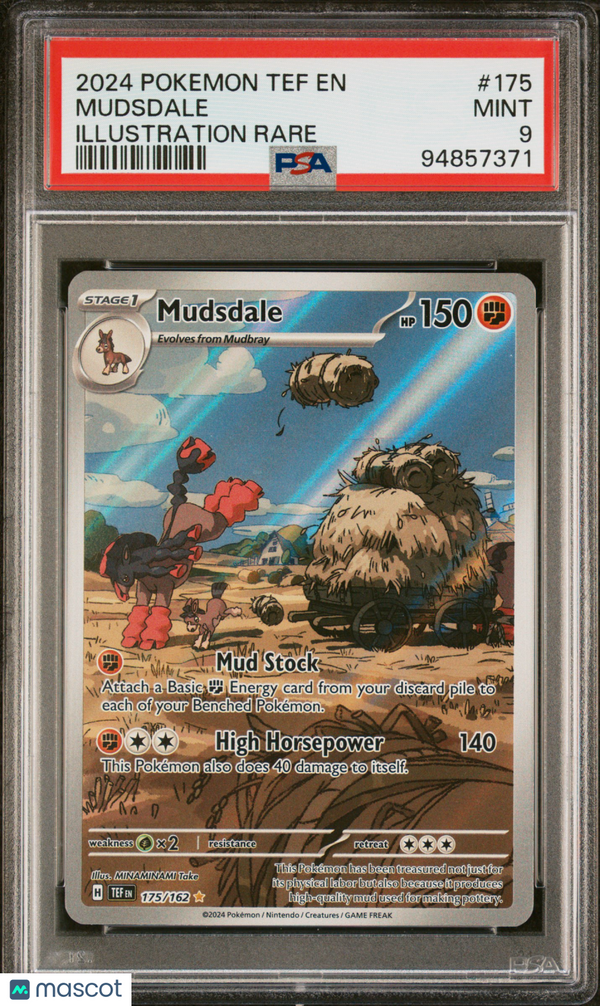 PokéMon TCG Mudsdale #175 Illustration Rare PSA 9