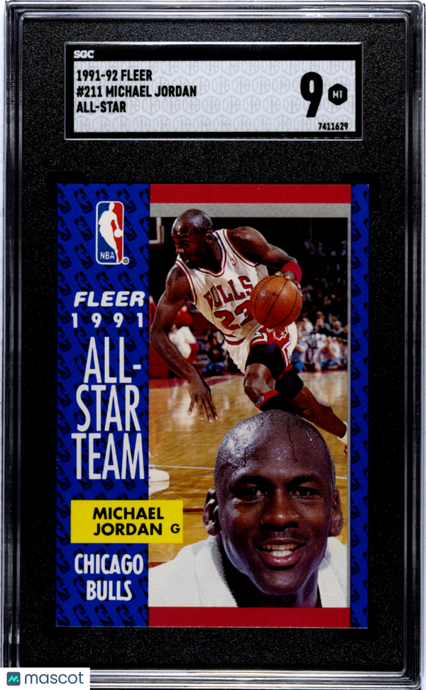 1991-92 Fleer Michael Jordan #211 SGC 9 Basketball