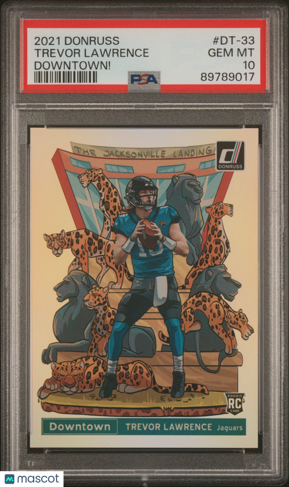 2021 Donruss Trevor Lawrence Downtown! Rookie #DT-33 PSA 10 Jacksonville Jaguars