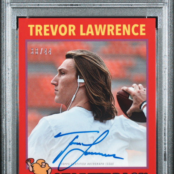 2021 Topps X Trevor Lawrence Trevor Lawrence Autograph Purple 38/44 #1