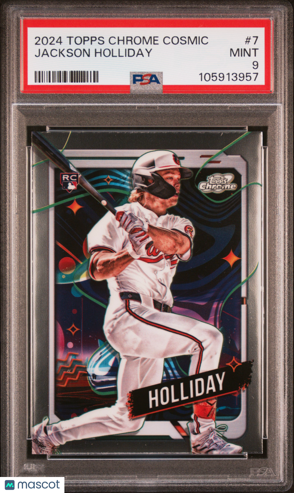 2024 Topps Chrome Cosmic Jackson Holliday Rookie #7 PSA 9 Baltimore Orioles