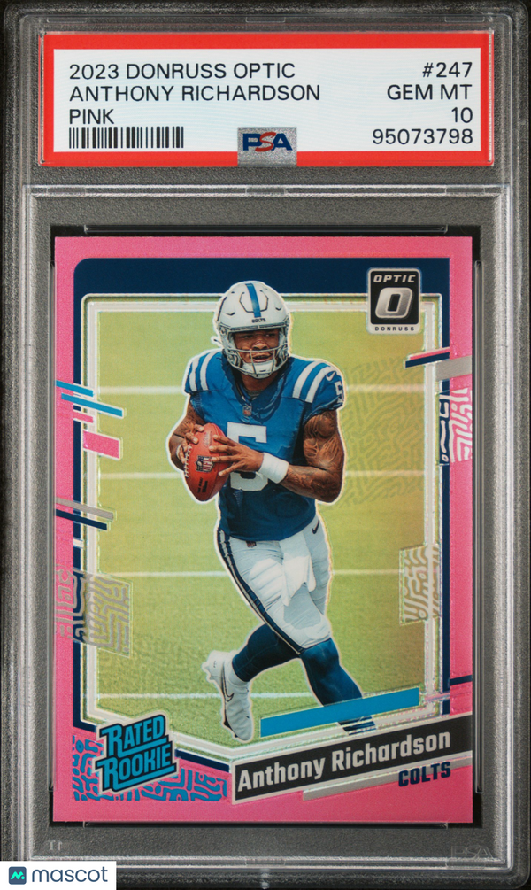 2023 Panini Donruss Optic Anthony Richardson #247 PSA 10 Football