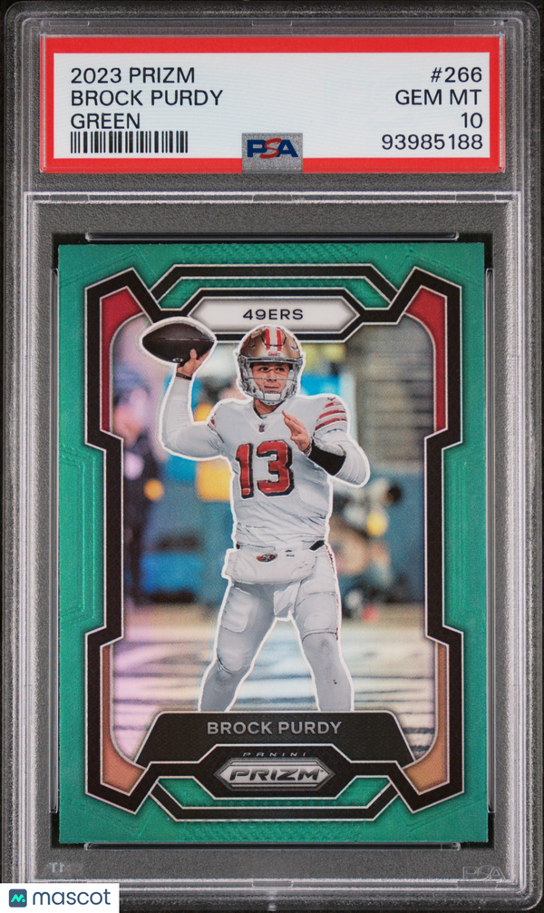 2023 Panini Prizm Brock Purdy #266 PSA 10 Football