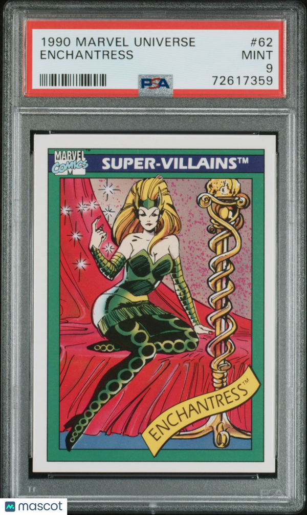 1990 Marvel Enchantress #62 PSA 9