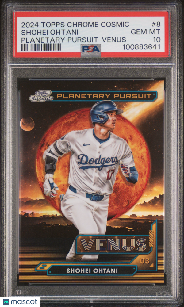 2024 Topps Chrome Cosmic Planetary Pursuit Shohei Ohtani Venus #8 PSA 10