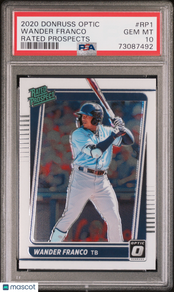 2020 Panini Donruss Optic Rated Prospects Wander Franco Rated Prospects PSA 10