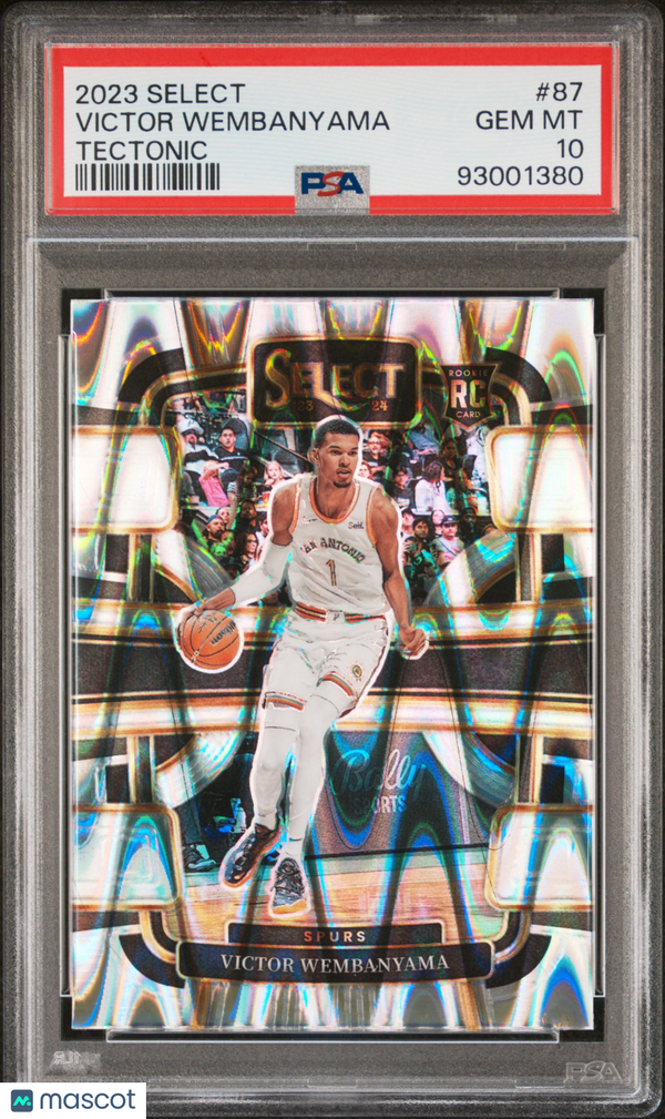2023 Panini Select Victor Wembanyama Tectonic Rookie #87 PSA 10 GEM MINT