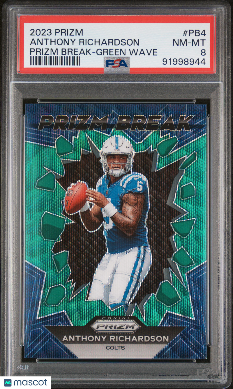 2023 Panini Prizm Prizm Break Anthony Richardson Green Wave