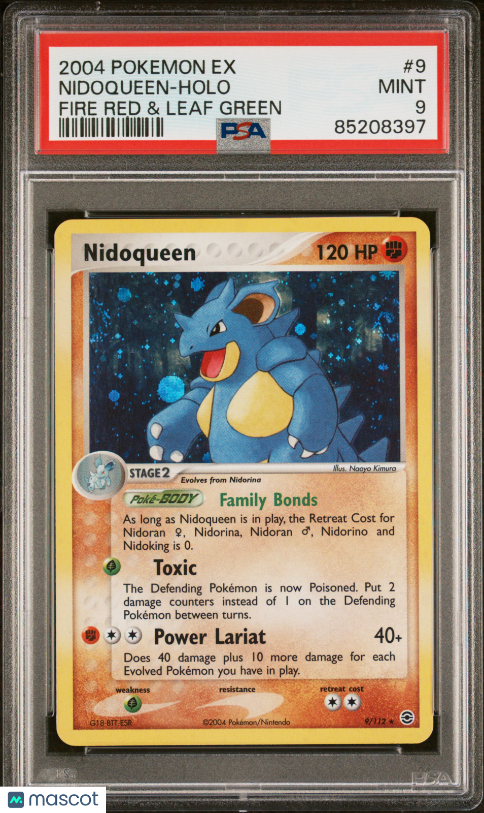 2004 Pokemon EX Fire Red & Leaf Green Nidoqueen #9 Fire Red & Leaf Green PSA 9