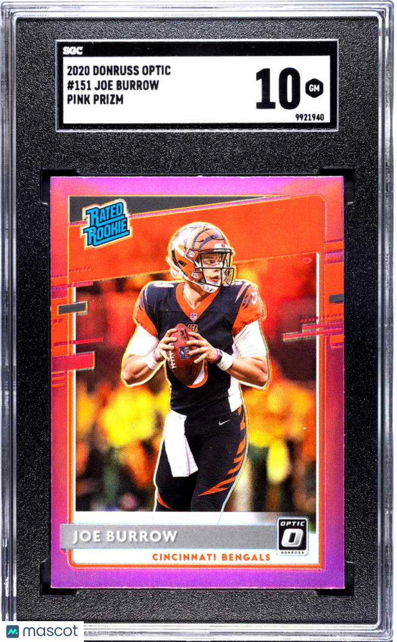 2020 Donruss Optic Joe Burrow Pink Prizm