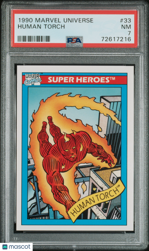 1990 Marvel Human Torch #33 PSA 7