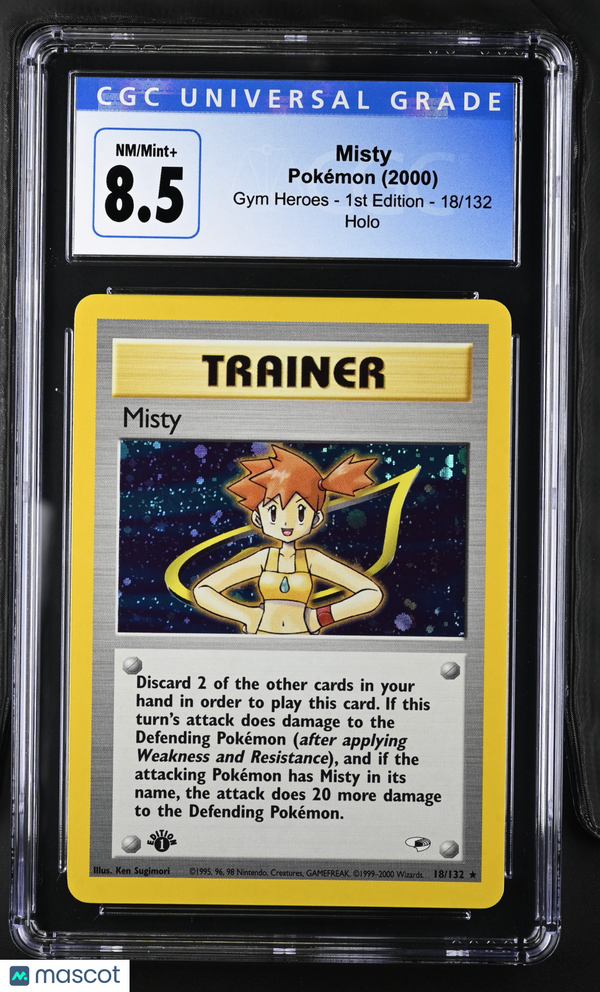 2000 Pokémon Misty #18/132 English CGC 8.5