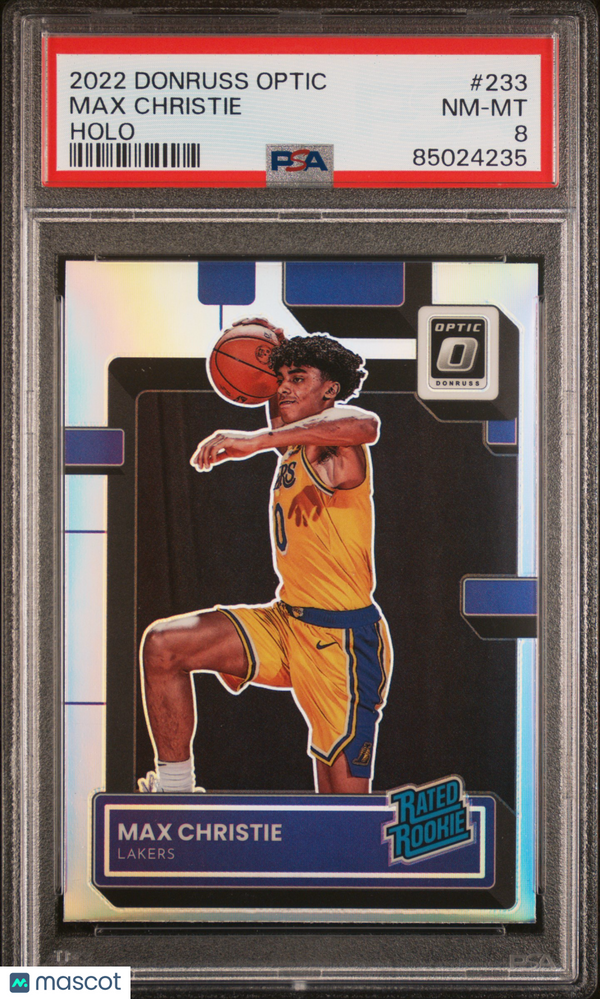 2022 Panini Donruss Optic Max Christie #233 PSA 8 Basketball