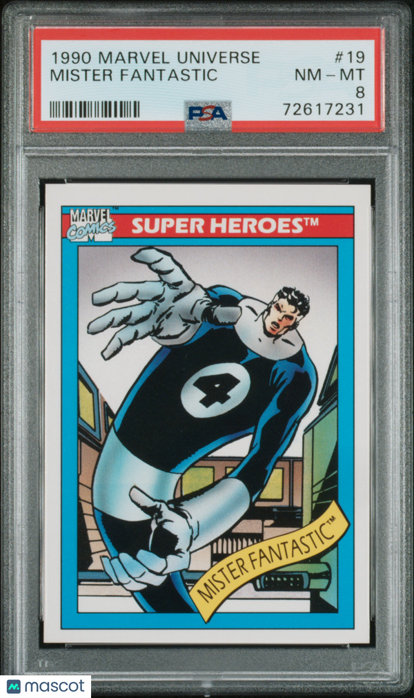 1990 Marvel Mister Fantastic #19 PSA 8