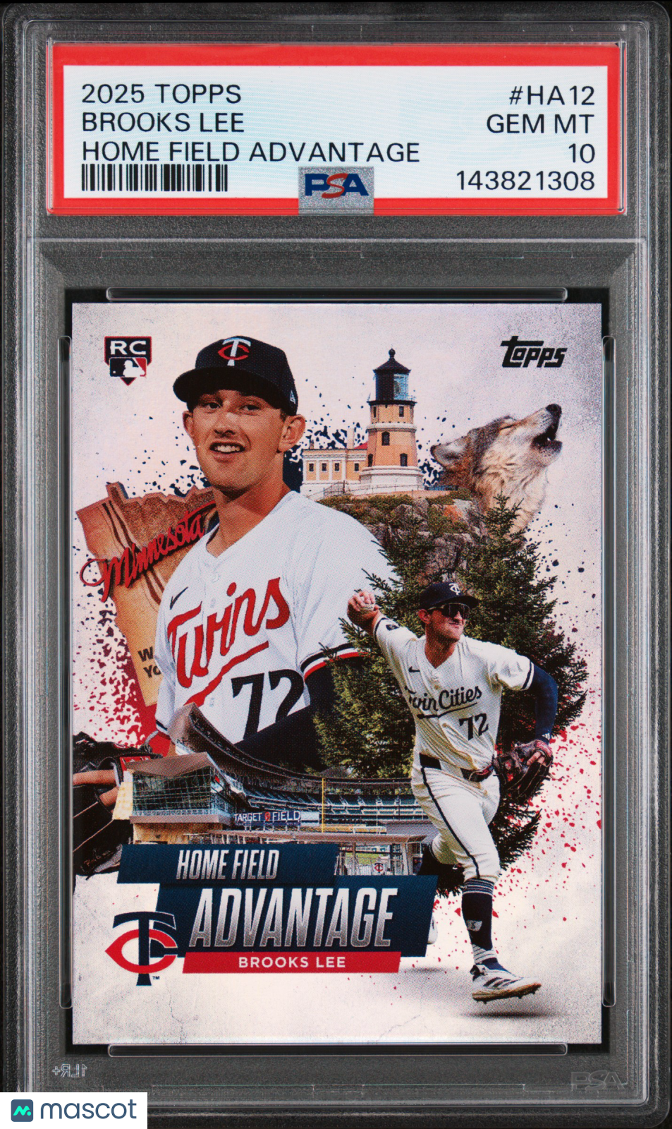 2025 Topps Home Field Advantage Brooks Lee #HA12 PSA 10