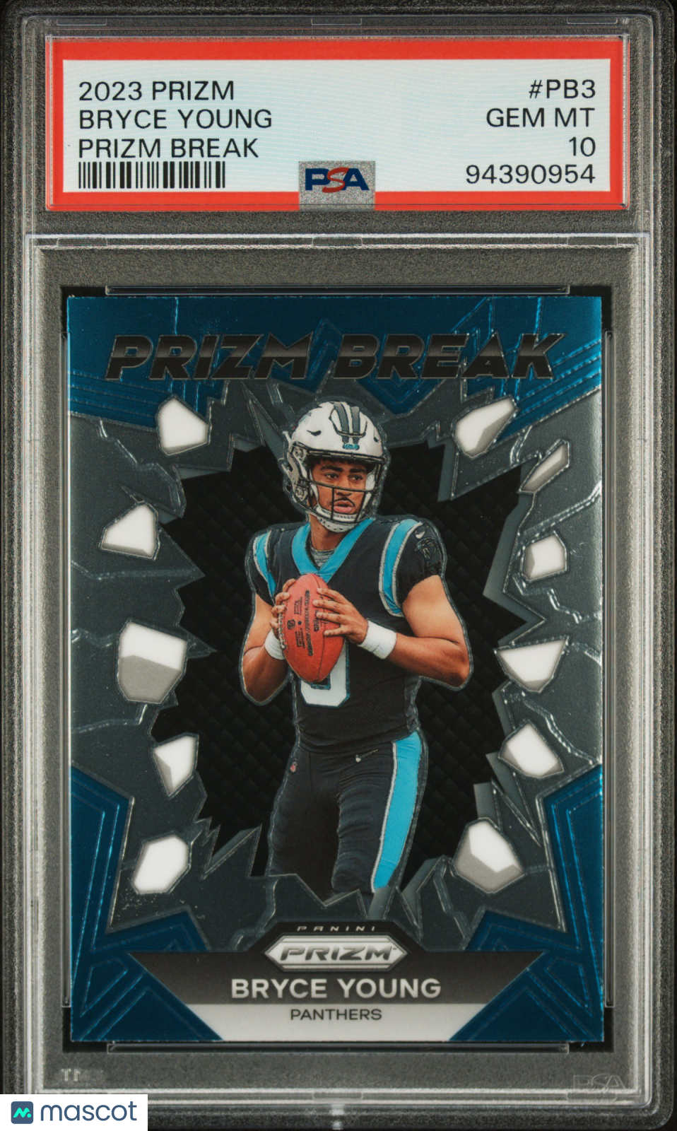 2023 Panini Prizm Prizm Break Bryce Young Rookie #PB3 PSA 10 Panthers Carolina Panthers