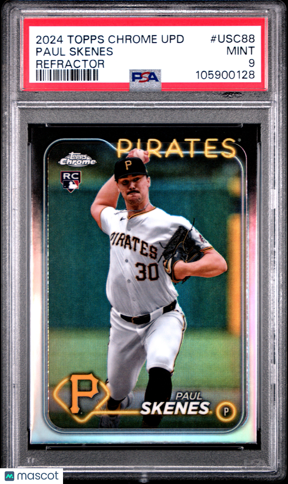 2024 Topps Chrome Update Paul Skenes Refractor Rookie #USC88 PSA 9 MINT