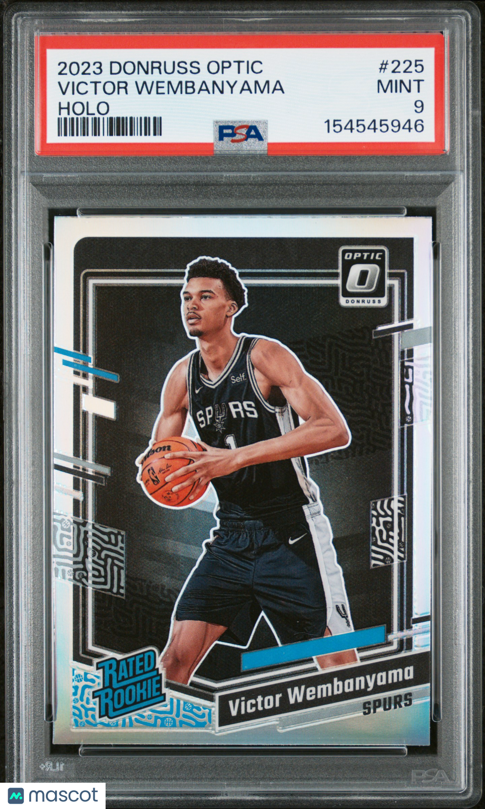 2023 Panini Donruss Optic Victor Wembanyama Holo #225 PSA 9