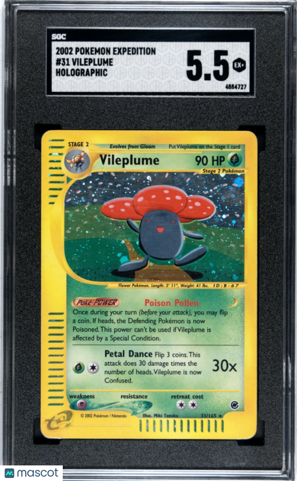 2002 Pokémon TCG Vileplume #31 SGC 5.5