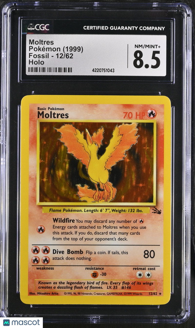 1999 Fossil - Unlimited Pokémon Moltres