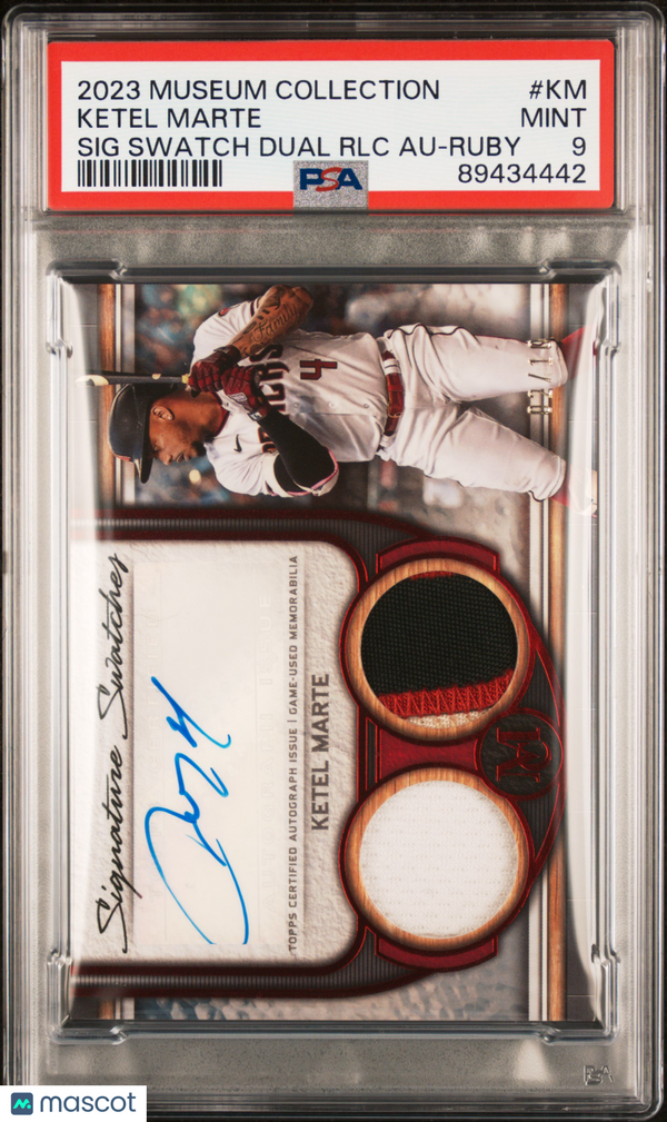 2023 Museum Collection Signature Swatches Dual Relic Ketel Marte PSA 9 2/10