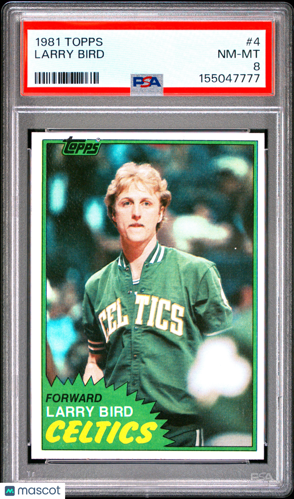 1981 Topps Larry Bird #4 PSA 8