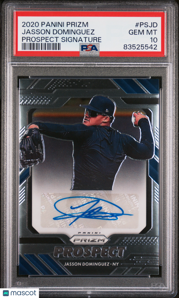 2020 Panini Prizm Prospect Signatures Jasson Dominguez #PSJD PSA 10 Baseball