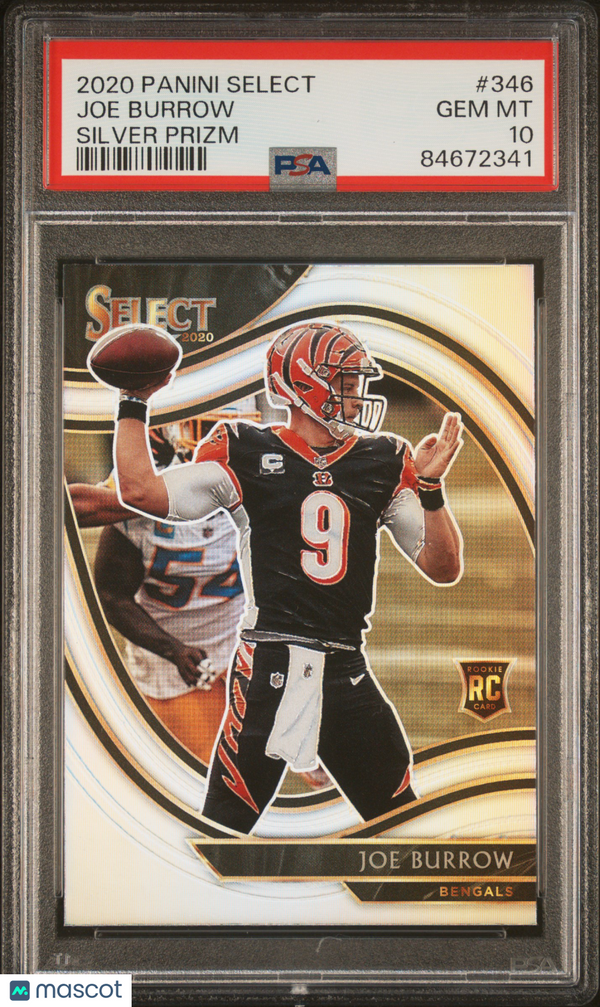 2020 Panini Select Joe Burrow #346 PSA 10 Football