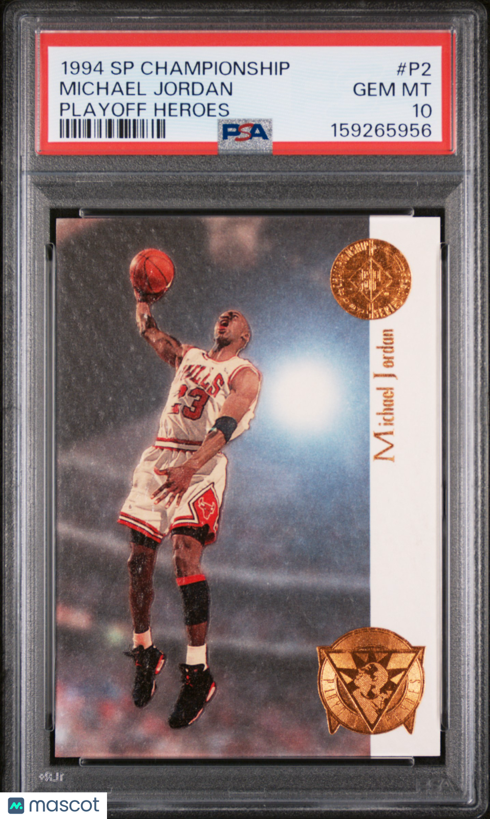 1994 SP Championship Playoff Heroes Michael Jordan #P2 PSA 10 GEM MINT