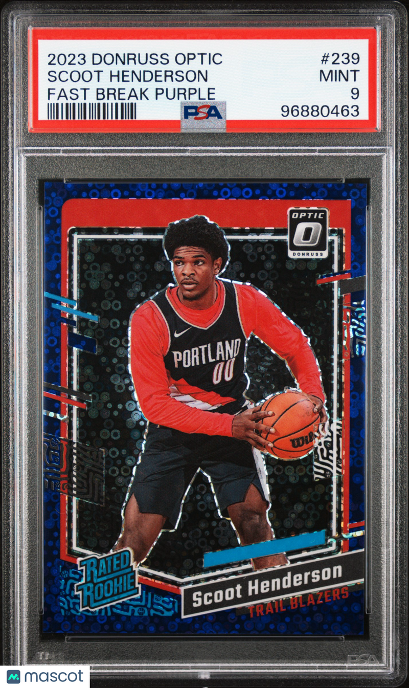 2023 Panini Donruss Optic Scoot Henderson Fast Break Purple