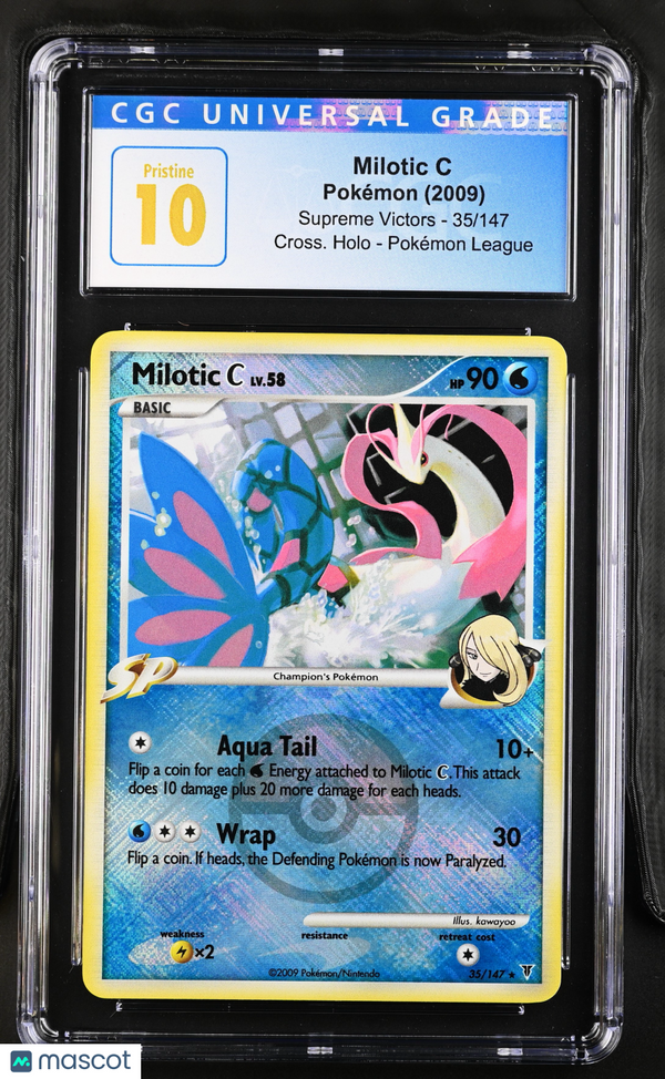 2009 Pokémon Supreme Victors Pokémon Milotic C #35/147 English CGC 10