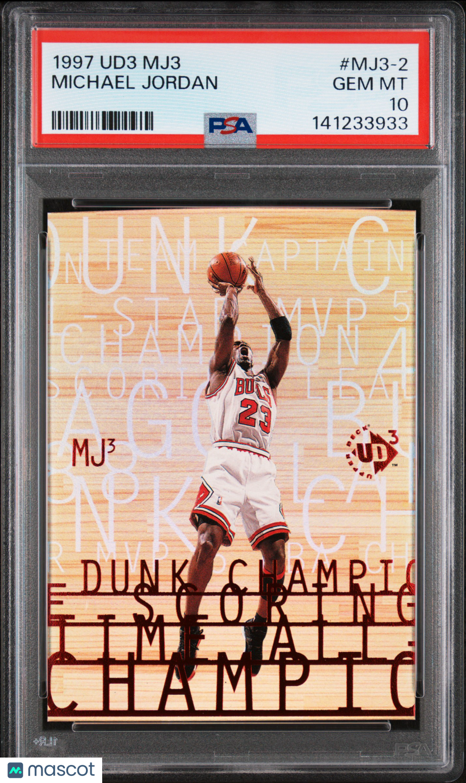 1997 Ud3 MJ3 Michael Jordan #MJ3-2 PSA 10 GEM MINT