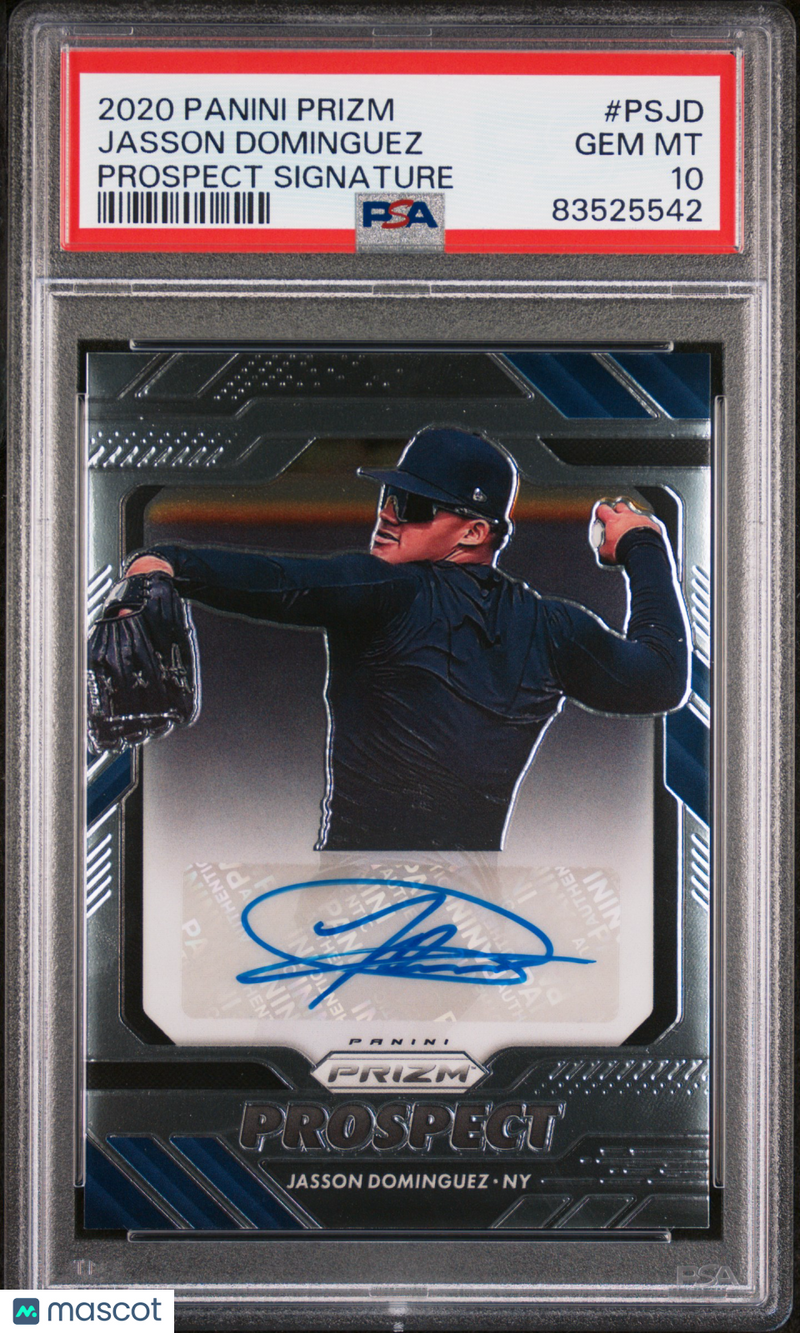 2020 Panini Prizm Prospect Signatures Jasson Dominguez Prospect Signature PSA 10