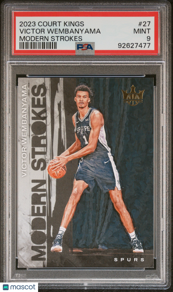 2023 Panini Court Kings Modern Strokes Victor Wembanyama #27 PSA 9