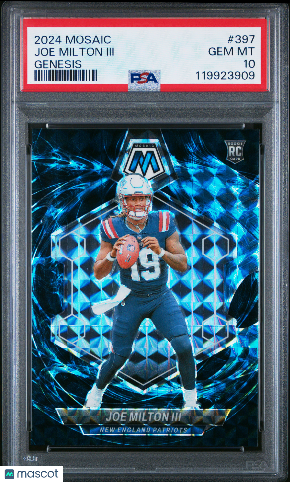 2024 Panini Mosaic Joe Milton III Genesis #397 PSA 10