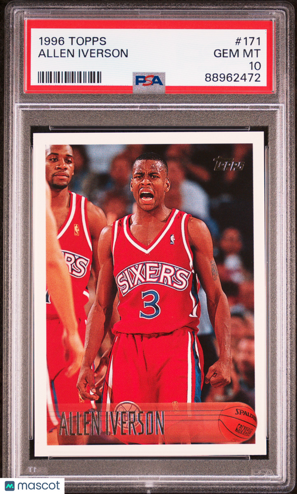 1996 Topps Allen Iverson #171 PSA 10 Basketball