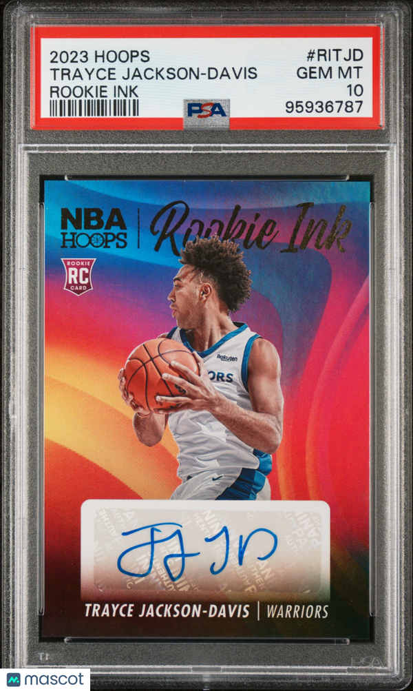 2023 Panini NBA Hoops Rookie Ink Trayce Jackson-Davis #RITJD PSA 10