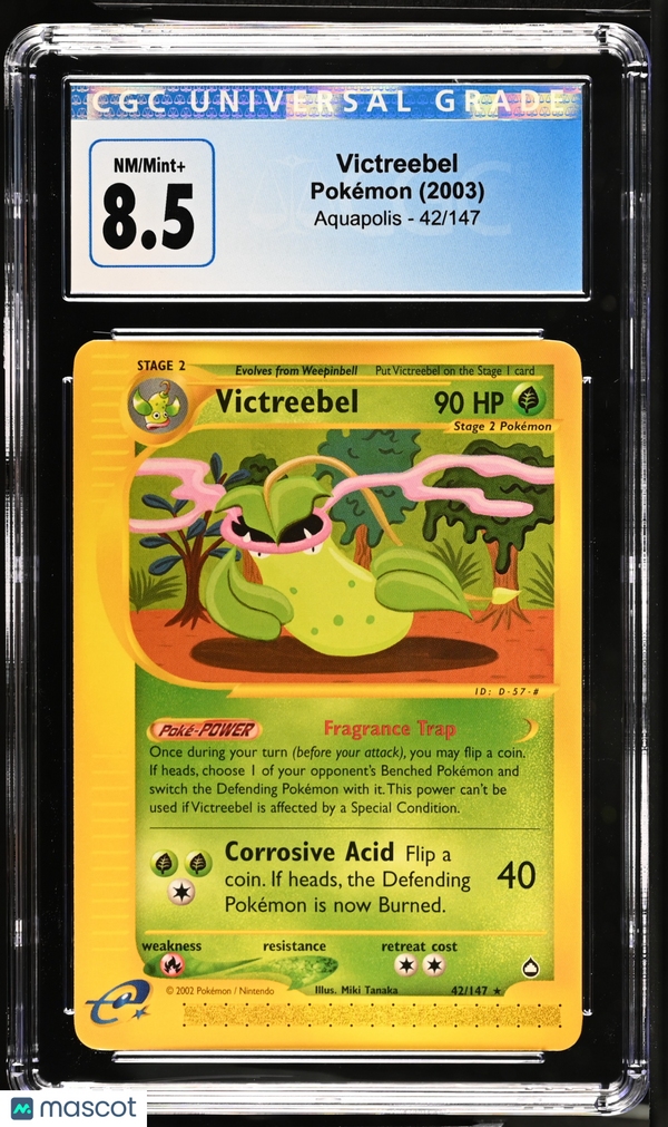 2003 Pokémon Aquapolis Pokémon Victreebel #42/147 English CGC 8.5