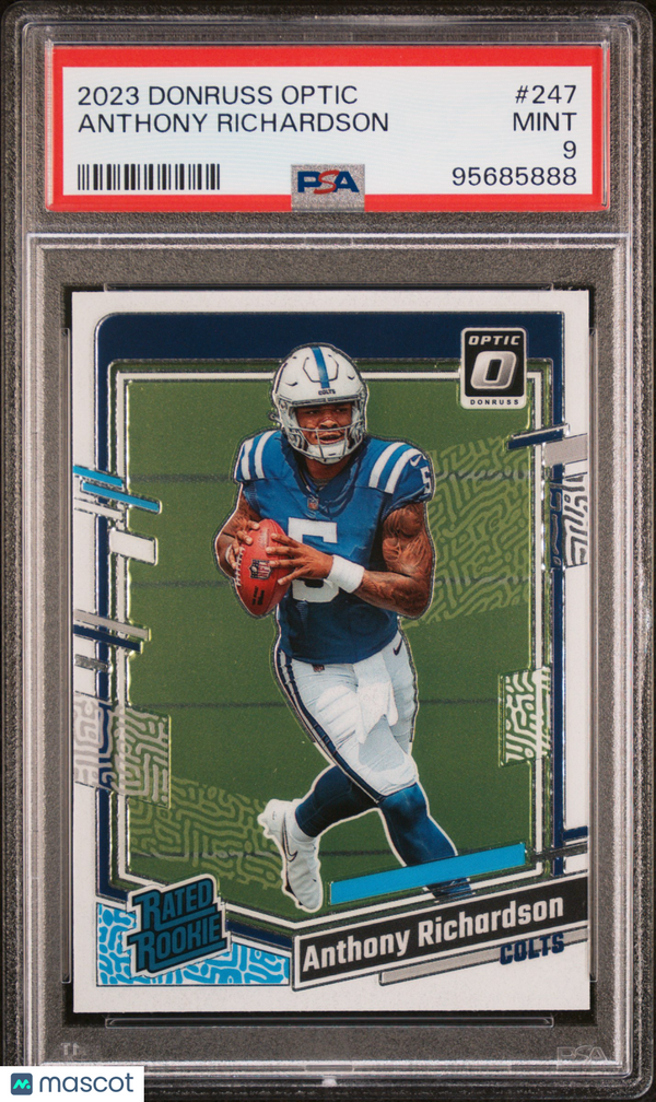 2023 Panini Donruss Optic Anthony Richardson #247 PSA 9