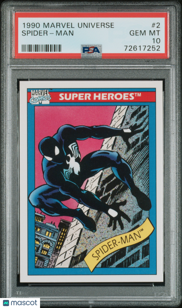 1990 Marvel Universe Marvel Spider-Man #2 PSA 10 GEM MINT Spiderman